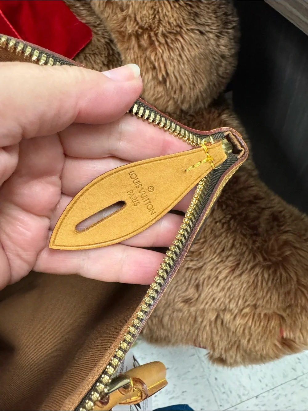 Louis Vuitton Monogram Lockit Canvas Handbag with COA